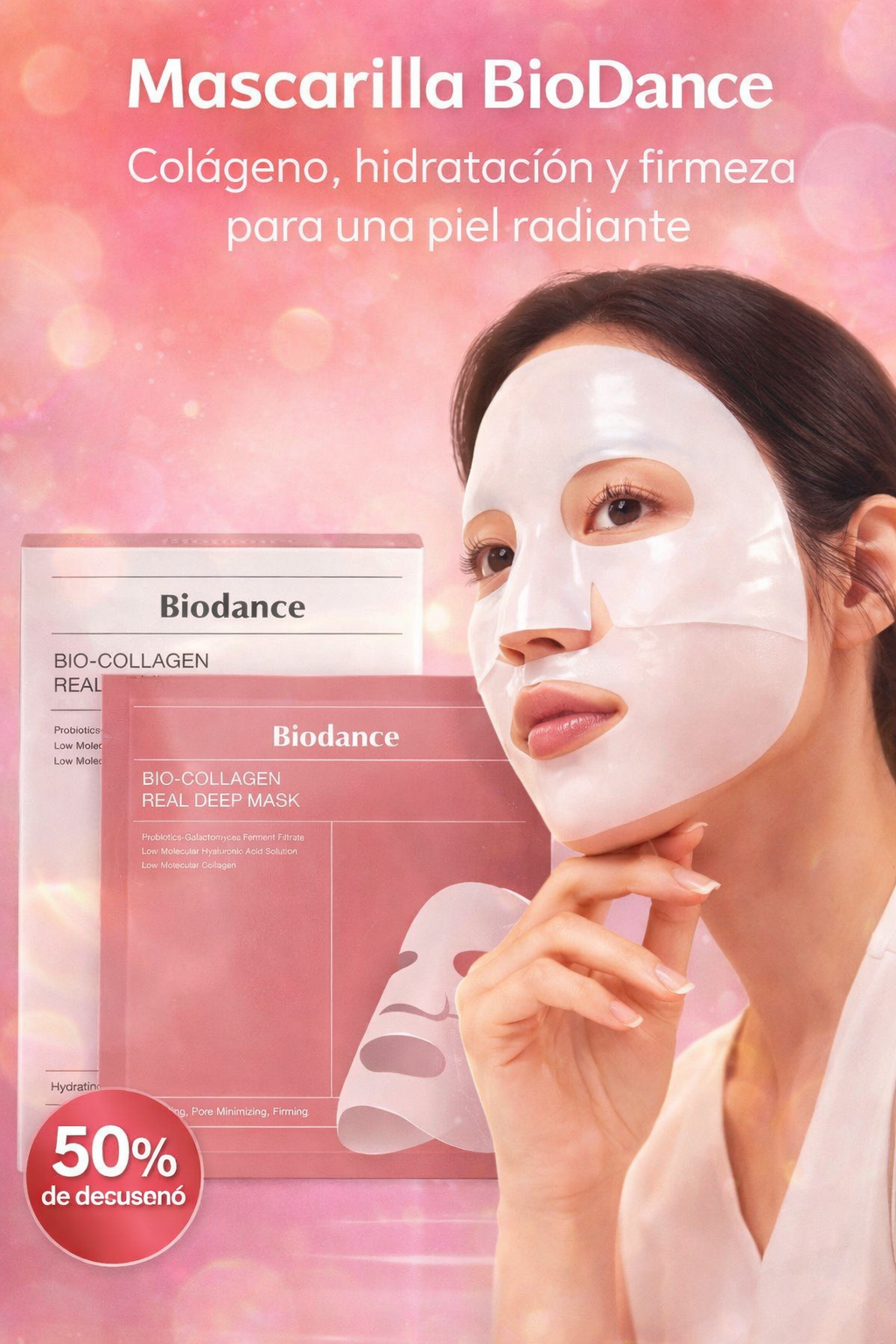 4 Mascarillas Biodace + Regalo sorpresa