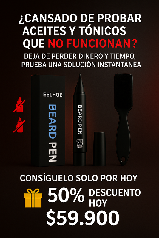 Kit  lápiz de barba con cepillo + regalo sopresa